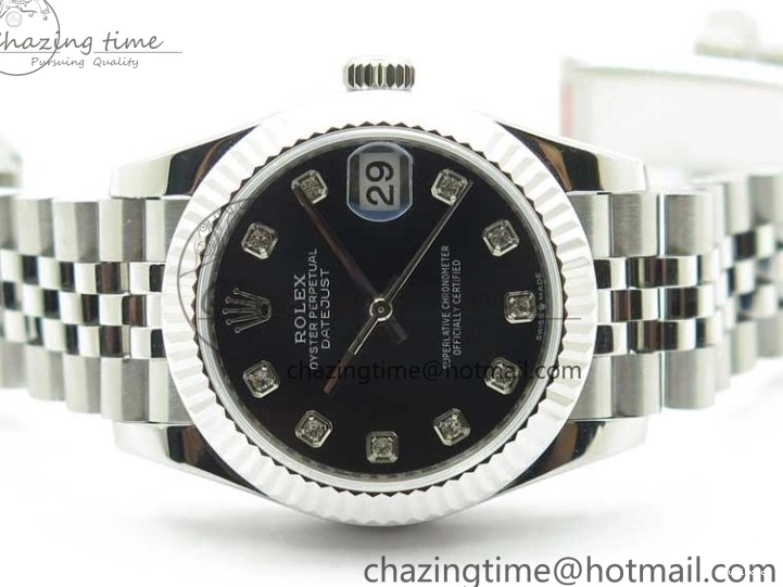 Bracelet Dial Black BP Edition Crystal on Maker Jubilee 31mm 278271 Datejust SS Best 0202